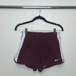 Nike athletic shorts. Maroon. Size small.